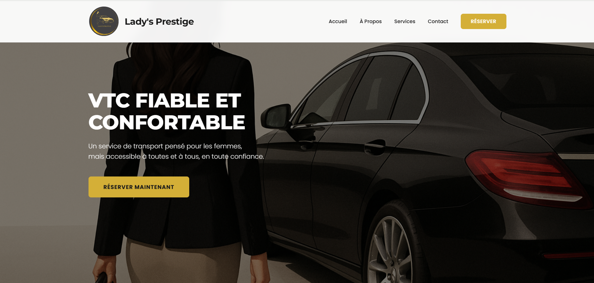 Plateforme VTC – Réservation en ligne (100% femmes)